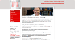 Desktop Screenshot of apfeld-medizin.de